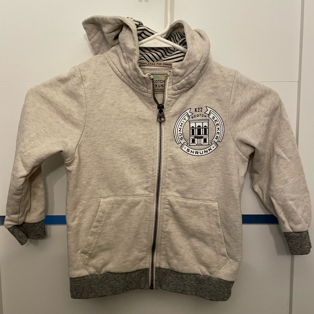 Scotch & Soda Scotch Shrunk Zippered Sweatshirt